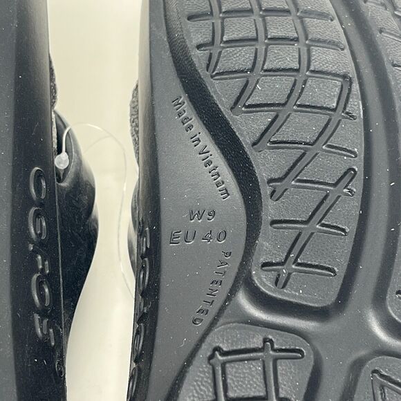 Oofos Oolala Recovery Thong Black Shiny Flip Flop Slipper Sandals Women's Size 9 - Picture 7 of 11